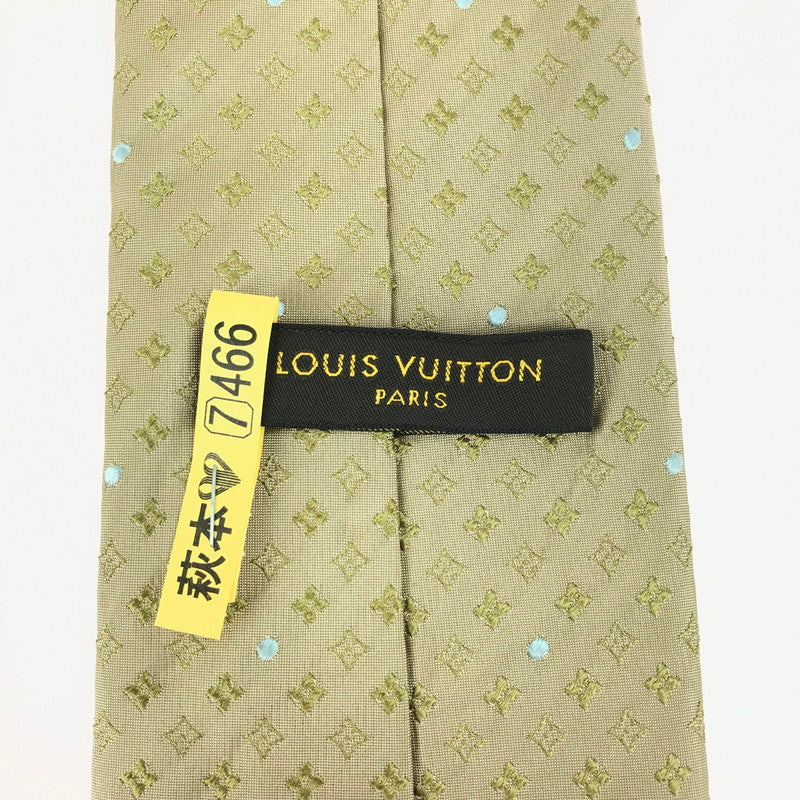 【中古美品】【メンズ】 LOUIS VUITTON ルイ・ヴィトン クラヴァット モノグラム シルクネクタイ 服飾小物 スーツ小物 179-250518-hi-10-tag カラー：ゴールド 万代Net店