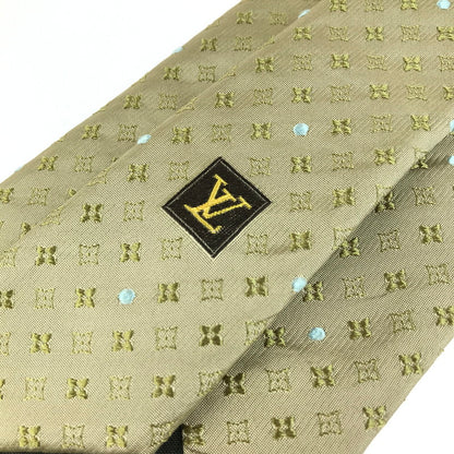 【中古美品】【メンズ】 LOUIS VUITTON ルイ・ヴィトン クラヴァット モノグラム シルクネクタイ 服飾小物 スーツ小物 179-250518-hi-10-tag カラー：ゴールド 万代Net店