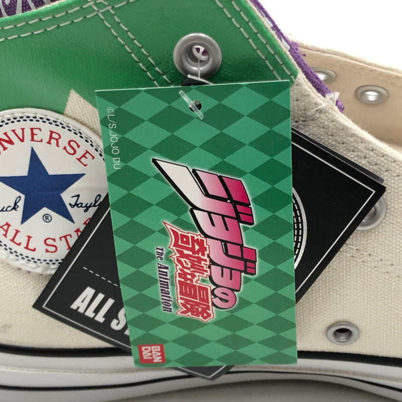 【中古品】【メンズ】 CONVERSE×ジョジョの奇妙な冒険 コンバース ALLSTAR 100 HI 1CK799 オールスター 100 ハイ 岸辺露伴モデル スニーカー 162-261006-ty-11-tag サイズ：26.5cm/US8 カラー：ホワイト 万代Net店