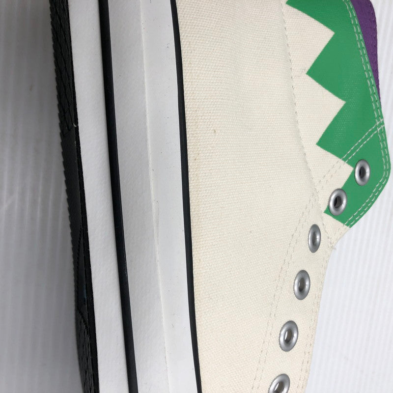 【中古品】【メンズ】 CONVERSE×ジョジョの奇妙な冒険 コンバース ALLSTAR 100 HI 1CK799 オールスター 100 ハイ 岸辺露伴モデル スニーカー 162-261006-ty-11-tag サイズ：26.5cm/US8 カラー：ホワイト 万代Net店