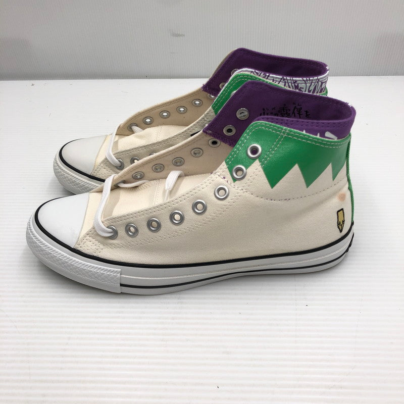 【中古品】【メンズ】 CONVERSE×ジョジョの奇妙な冒険 コンバース ALLSTAR 100 HI 1CK799 オールスター 100 ハイ 岸辺露伴モデル スニーカー 162-261006-ty-11-tag サイズ：26.5cm/US8 カラー：ホワイト 万代Net店