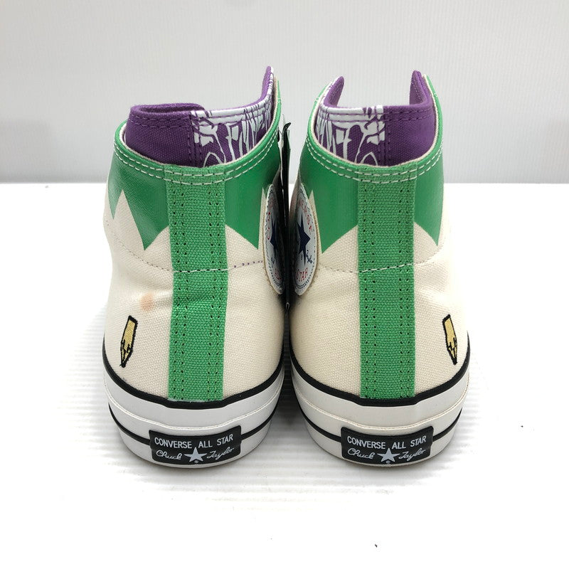 【中古品】【メンズ】 CONVERSE×ジョジョの奇妙な冒険 コンバース ALLSTAR 100 HI 1CK799 オールスター 100 ハイ 岸辺露伴モデル スニーカー 162-261006-ty-11-tag サイズ：26.5cm/US8 カラー：ホワイト 万代Net店