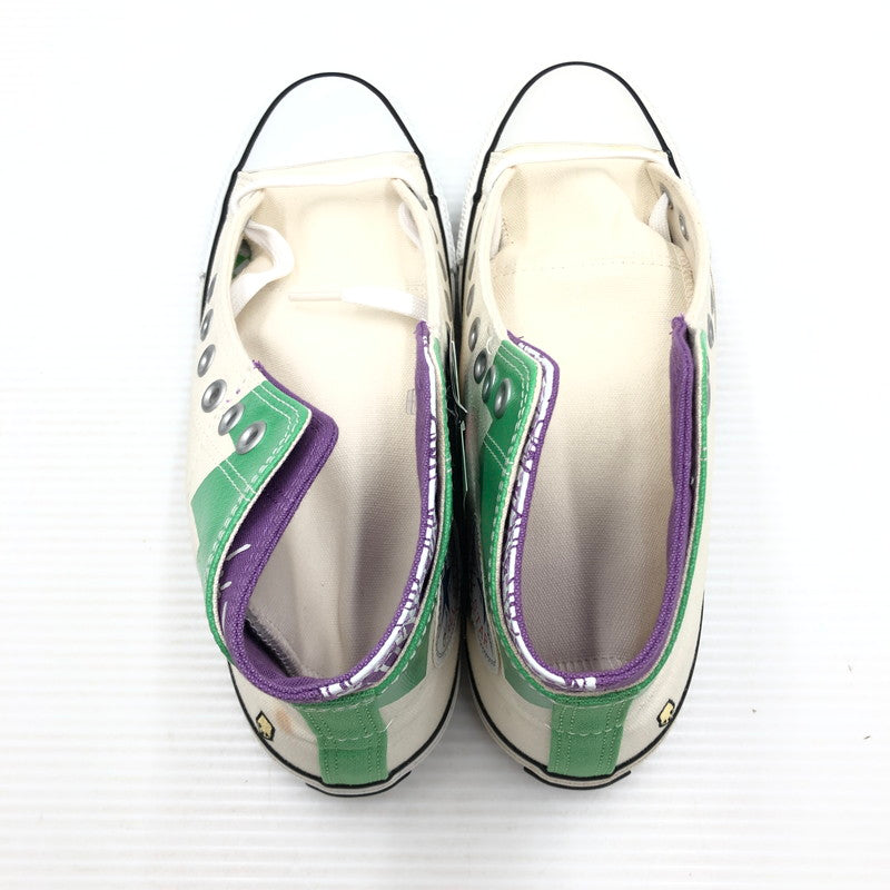 【中古品】【メンズ】 CONVERSE×ジョジョの奇妙な冒険 コンバース ALLSTAR 100 HI 1CK799 オールスター 100 ハイ 岸辺露伴モデル スニーカー 162-261006-ty-11-tag サイズ：26.5cm/US8 カラー：ホワイト 万代Net店