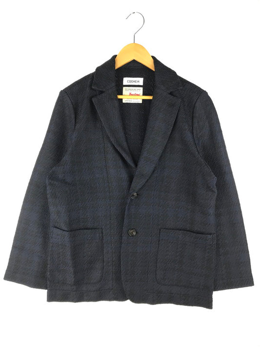 【中古美品】【レディース】 COOHEM コーヘン TWEED JACKET 20-202-012 ツイードジャケット ライトアウター 168-250505-hi-08-tag サイズ：L カラー：ネイビー 万代Net店