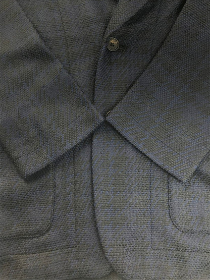 【中古美品】【レディース】 COOHEM コーヘン TWEED JACKET 20-202-012 ツイードジャケット ライトアウター 168-250505-hi-08-tag サイズ：L カラー：ネイビー 万代Net店