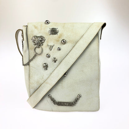 【中古品】【メンズ】 Jean Paul Gaultier ジャンポール・ゴルチェ STUDS SLING BAG スタッズ付き スリングバッグ ショルダーバッグ カバン 188-250518-hi-13-tag 万代Net店