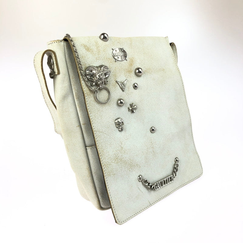 【中古品】【メンズ】 Jean Paul Gaultier ジャンポール・ゴルチェ STUDS SLING BAG スタッズ付き スリングバッグ ショルダーバッグ カバン 188-250518-hi-13-tag 万代Net店