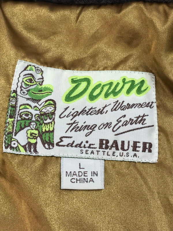 【中古品】【メンズ】 Eddie Bauer エディー・バウアー YUKON DOWN QUILTING JACKET L14F125 ユーコン ダウン キルティングジャケット アウター 144-250503-hi-07-tag サイズ：L カラー：チャコールグレー系 万代Net店