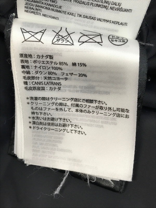 【中古品】【メンズ】 CANADA GOOSE カナダグース RUSSELL PARKA 2301JM R ラッセルパーカ ダウンジャケット アウター 141-250502-hi-31-tag サイズ：M カラー：ブラック 万代Net店