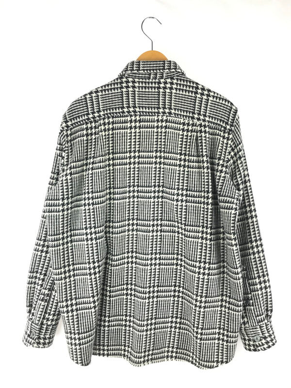 【中古品】【メンズ】 LAID BACK レイドバック TWEED DRESS SHIRTS ツイードドレスシャツ 長袖シャツ 140-250505-hi-01-tag サイズ：1 カラー：ブラック/ホワイト 万代Net店