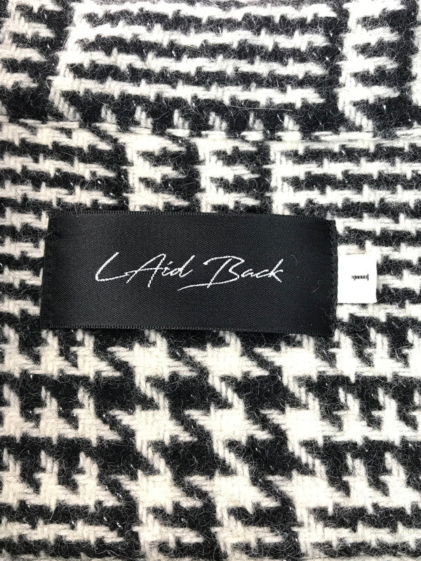 【中古品】【メンズ】 LAID BACK レイドバック TWEED DRESS SHIRTS ツイードドレスシャツ 長袖シャツ 140-250505-hi-01-tag サイズ：1 カラー：ブラック/ホワイト 万代Net店