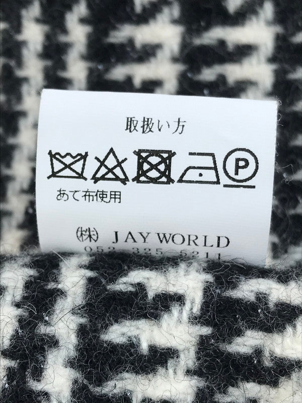 【中古品】【メンズ】 LAID BACK レイドバック TWEED DRESS SHIRTS ツイードドレスシャツ 長袖シャツ 140-250505-hi-01-tag サイズ：1 カラー：ブラック/ホワイト 万代Net店