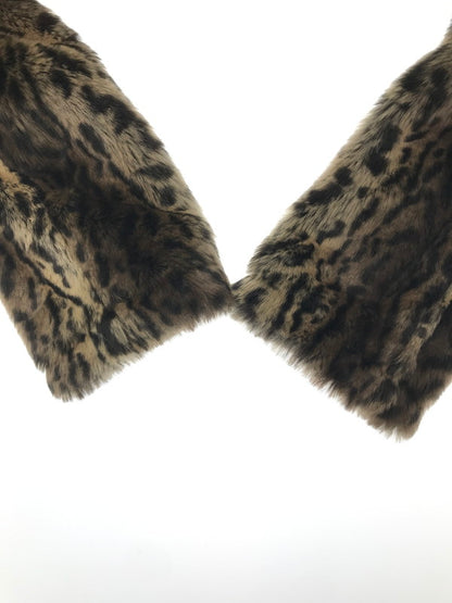 【中古美品】【レディース】 SCHOTT ショット × MOUSSY マウジー EXCLUSIVE LEOPARD-PRINT FAUX FUR COAT 0107AA30-6720 別注レオパードファーコート 169-260704-rt-10-tag サイズ：1 カラー：ブラウン 万代Net店