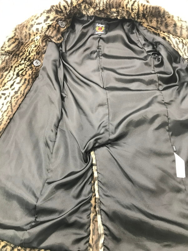 【中古美品】【レディース】 SCHOTT ショット × MOUSSY マウジー EXCLUSIVE LEOPARD-PRINT FAUX FUR COAT 0107AA30-6720 別注レオパードファーコート 169-260704-rt-10-tag サイズ：1 カラー：ブラウン 万代Net店