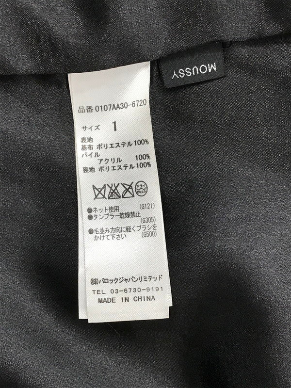 【中古美品】【レディース】 SCHOTT ショット × MOUSSY マウジー EXCLUSIVE LEOPARD-PRINT FAUX FUR COAT 0107AA30-6720 別注レオパードファーコート 169-260704-rt-10-tag サイズ：1 カラー：ブラウン 万代Net店
