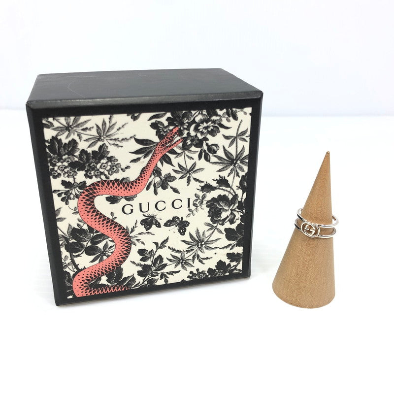 【中古品】【レディース】 GUCCI グッチ インターロッキングG スリムオープンバンドリング 298036 指輪 アクセサリー 182-250527-yy-17-tag カラー：シルバー 万代Net店