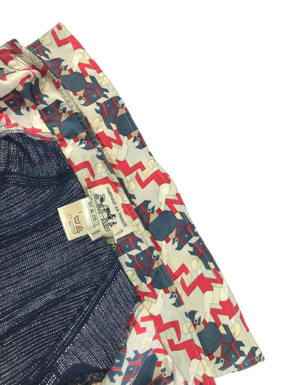 【中古品】【レディース】 HERMES エルメス S/S DOCKING KNIT SHIRT ショートスリーブ ドッキングセーター ニット 141-250425-hi-03-tag サイズ：38 カラー：マルチカラー 万代Net店