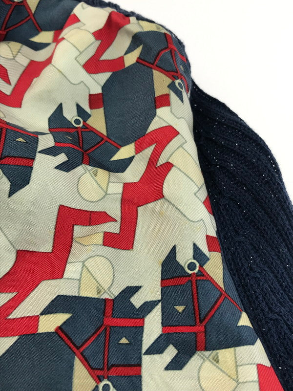 【中古品】【レディース】 HERMES エルメス S/S DOCKING KNIT SHIRT ショートスリーブ ドッキングセーター ニット 141-250425-hi-03-tag サイズ：38 カラー：マルチカラー 万代Net店