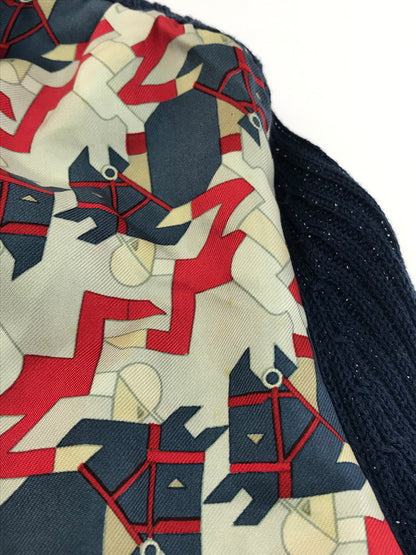 【中古品】【レディース】 HERMES エルメス S/S DOCKING KNIT SHIRT ショートスリーブ ドッキングセーター ニット 141-250425-hi-03-tag サイズ：38 カラー：マルチカラー 万代Net店