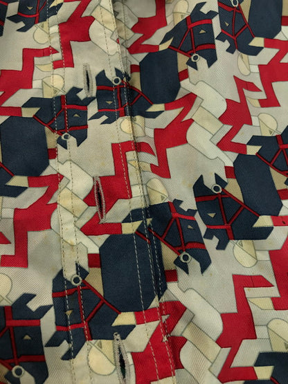 【中古品】【レディース】 HERMES エルメス S/S DOCKING KNIT SHIRT ショートスリーブ ドッキングセーター ニット 141-250425-hi-03-tag サイズ：38 カラー：マルチカラー 万代Net店