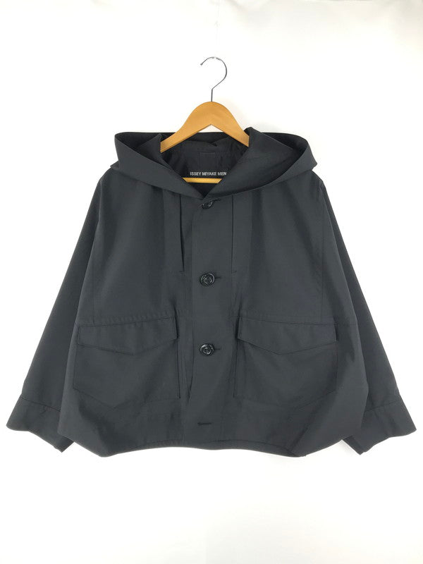 【中古品】【メンズ】 ISSEY MIYAKE MEN PONCHO COAT ME08-FC042 ポンチョコート ライトアウター 140-250502-hi-36-tag サイズ：1 カラー：ブラック 万代Net店