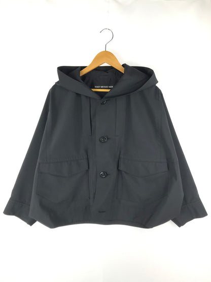【中古品】【メンズ】 ISSEY MIYAKE MEN PONCHO COAT ME08-FC042 ポンチョコート ライトアウター 140-250502-hi-36-tag サイズ：1 カラー：ブラック 万代Net店