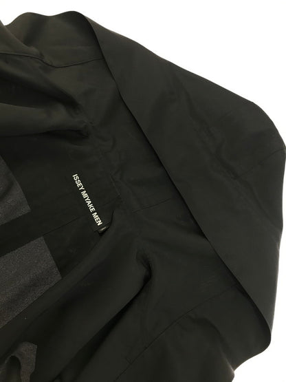 【中古品】【メンズ】 ISSEY MIYAKE MEN PONCHO COAT ME08-FC042 ポンチョコート ライトアウター 140-250502-hi-36-tag サイズ：1 カラー：ブラック 万代Net店