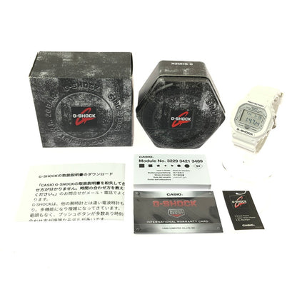 【中古美品】【メンズ】 G-SHOCK ジーショック DIGITAL DW-5600MW-7DR デジタル クォーツ 腕時計 196-260620-ty-03-tagh カラー：ホワイト 万代Net店