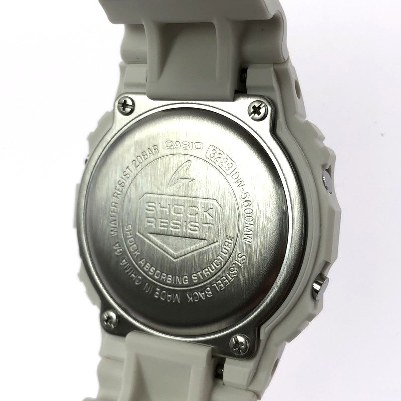 【中古美品】【メンズ】 G-SHOCK ジーショック DIGITAL DW-5600MW-7DR デジタル クォーツ 腕時計 196-260620-ty-03-tagh カラー：ホワイト 万代Net店