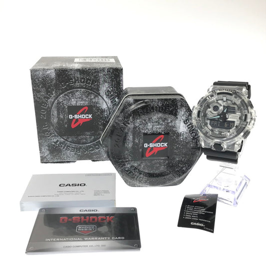 【中古美品】【メンズ】 G-SHOCK ジーショック GA-700 SERIES GA-700SKC-1ADR アナログ デジタル クォーツ 腕時計 アクセサリー 196-260620-rt-09-tagh カラー：ブラック/クリア 万代Net店