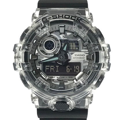 【中古美品】【メンズ】 G-SHOCK ジーショック GA-700 SERIES GA-700SKC-1ADR アナログ デジタル クォーツ 腕時計 アクセサリー 196-260620-rt-09-tagh カラー：ブラック/クリア 万代Net店