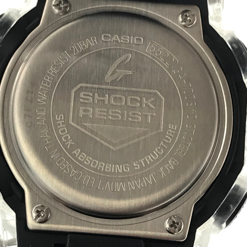 【中古美品】【メンズ】 G-SHOCK ジーショック GA-700 SERIES GA-700SKC-1ADR アナログ デジタル クォーツ 腕時計 アクセサリー 196-260620-rt-09-tagh カラー：ブラック/クリア 万代Net店