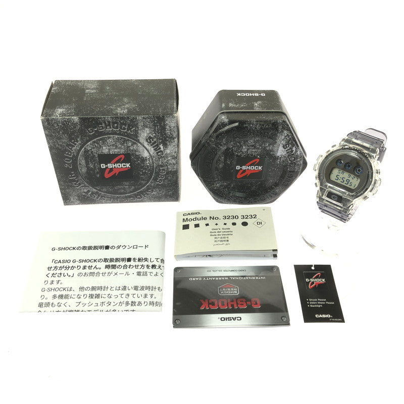 【中古美品】【メンズ】 G-SHOCK ジーショック DIGITAL DW-6900SK-1DR デジタル クォーツ 腕時計 196-260620-ty-05-tagh カラー：クリアスケルトン 万代Net店
