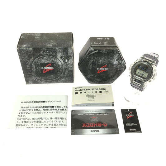 【中古美品】【メンズ】 G-SHOCK ジーショック DIGITAL DW-6900SK-1DR デジタル クォーツ 腕時計 196-260620-ty-05-tagh カラー：クリアスケルトン 万代Net店