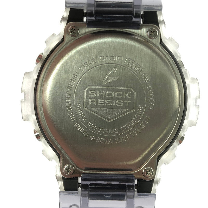 【中古美品】【メンズ】 G-SHOCK ジーショック DIGITAL DW-6900SK-1DR デジタル クォーツ 腕時計 196-260620-ty-05-tagh カラー：クリアスケルトン 万代Net店