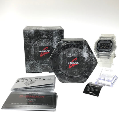 【中古美品】【メンズ】 G-SHOCK ジーショック 5600 SERIES DW-B5600G-7 デジタル クォーツ 腕時計 アクセサリー 196-260620-rt-08-tagh カラー：クリア/ホワイト 万代Net店