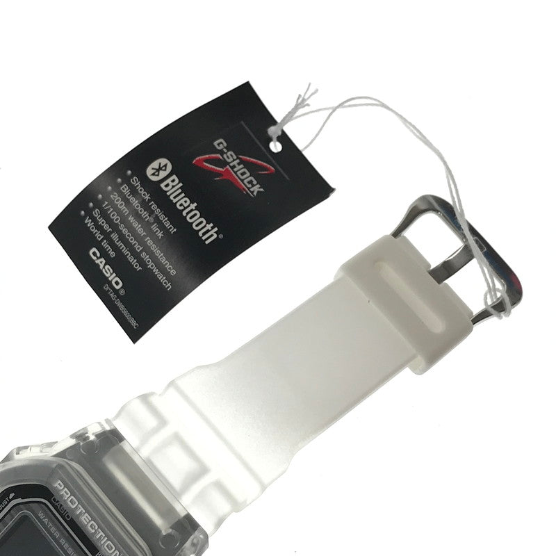 【中古美品】【メンズ】 G-SHOCK ジーショック 5600 SERIES DW-B5600G-7 デジタル クォーツ 腕時計 アクセサリー 196-260620-rt-08-tagh カラー：クリア/ホワイト 万代Net店