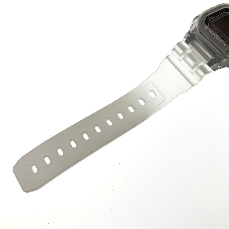 【中古美品】【メンズ】 G-SHOCK ジーショック 5600 SERIES DW-B5600G-7 デジタル クォーツ 腕時計 アクセサリー 196-260620-rt-08-tagh カラー：クリア/ホワイト 万代Net店