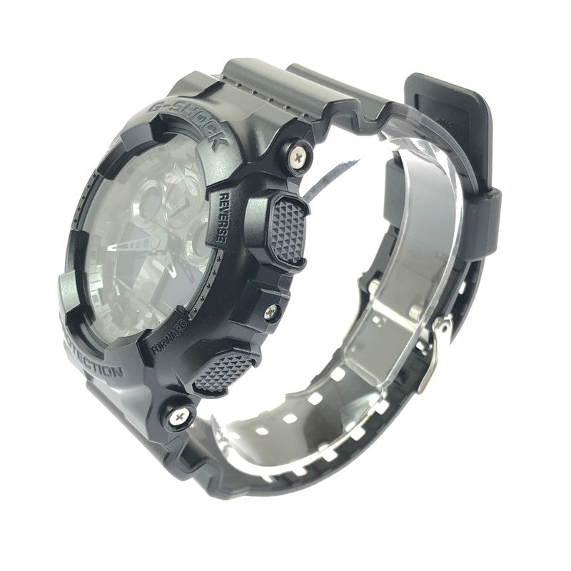 【中古美品】【メンズ】 G-SHOCK ジーショック GA-100 SERIES GA-100CF-1ADR アナログ デジタル クォーツ 腕時計 アクセサリー 196-260618-rt-17-tagh カラー：ブラック 万代Net店