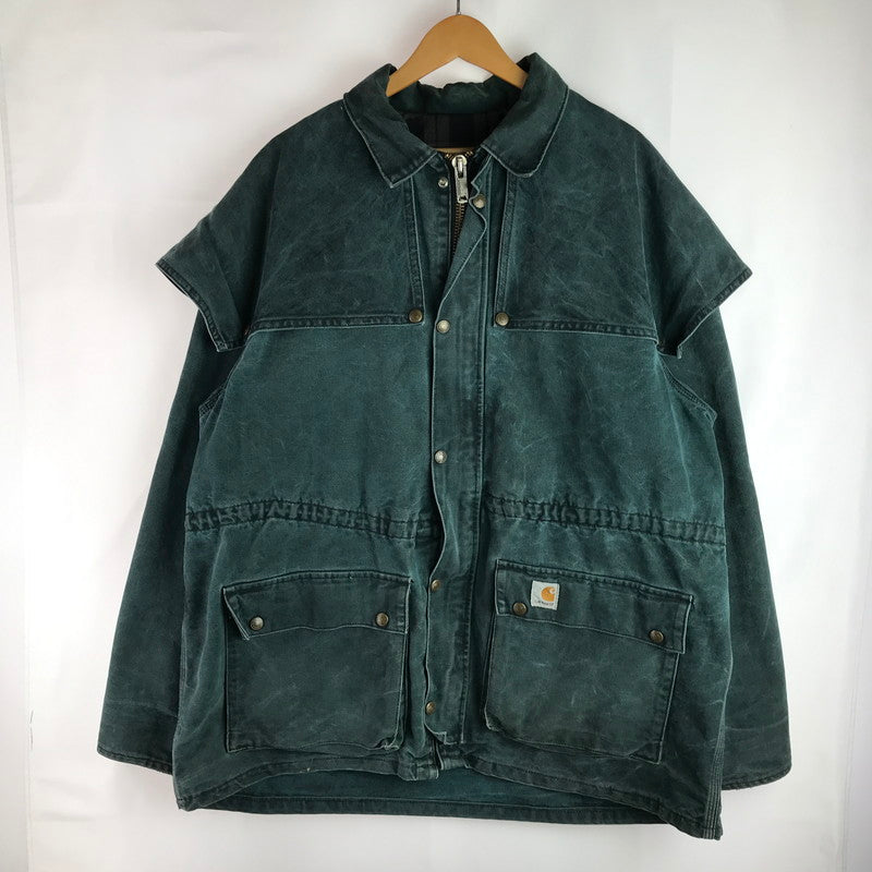 【中古品】【メンズ】 Carhartt カーハート ヴィンテージ アンブレラ ヨーク ジャケット カバーオール アウター 146-250610-yy-28-tag カラー：グリーン 万代Net店