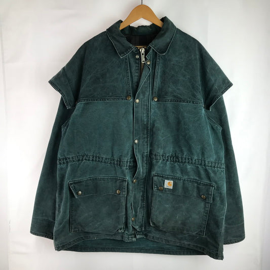 【中古品】【メンズ】 Carhartt カーハート ヴィンテージ アンブレラ ヨーク ジャケット カバーオール アウター 146-250610-yy-28-tag カラー：グリーン 万代Net店