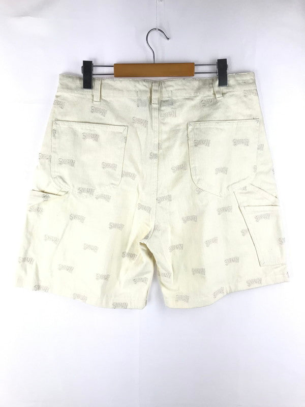 【中古品】【メンズ】 S.W.U.N エスダブリューユーエヌ ORIGINAL EMBROIDERED SHORT PANTS オリジナル刺繍 ショートパンツ ロゴ ショーツ ハーフパンツ 153-250502-hi-39-tag サイズ：M カラー：オフホワイト 万代Net店