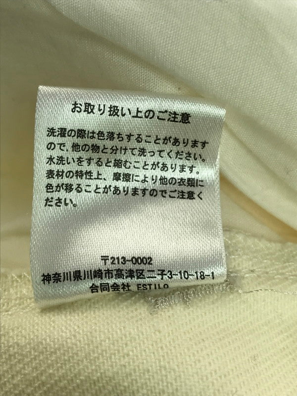 【中古品】【メンズ】 S.W.U.N エスダブリューユーエヌ ORIGINAL EMBROIDERED SHORT PANTS オリジナル刺繍 ショートパンツ ロゴ ショーツ ハーフパンツ 153-250502-hi-39-tag サイズ：M カラー：オフホワイト 万代Net店