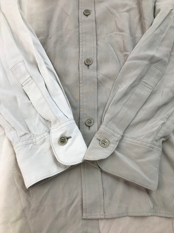 【中古品】【レディース】 Y's ワイズ RAYON SHIRT YD-B13-210 レーヨンシャツ 長袖シャツ 168-250504-na-09-tag サイズ：1 カラー：ホワイト/ベージュ 万代Net店