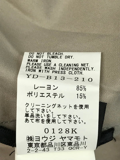 【中古品】【レディース】 Y's ワイズ RAYON SHIRT YD-B13-210 レーヨンシャツ 長袖シャツ 168-250504-na-09-tag サイズ：1 カラー：ホワイト/ベージュ 万代Net店