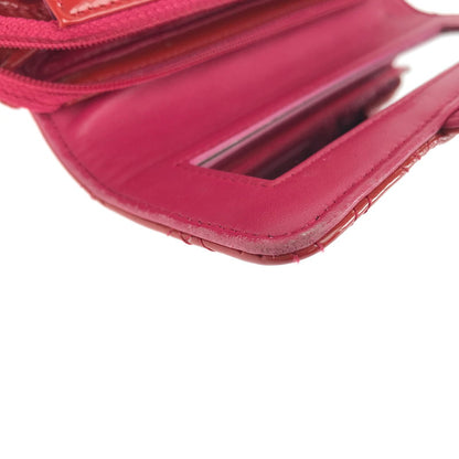【中古品】【レディース】 CHANEL シャネル マトラッセ パテント 化粧ポーチ 鏡付き 小物入れ カバン 180-250518-hi-16-tag カラー：レッド系 万代Net店