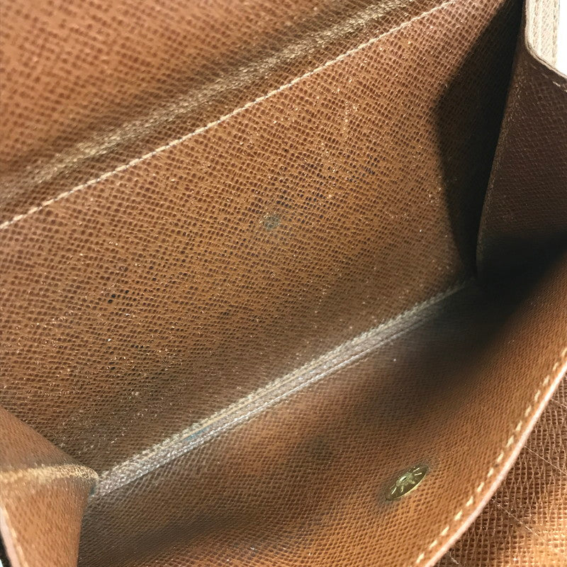 【現状渡し品】【レディース】 LOUIS VUITTON ルイ・ヴィトン モノグラム ポルトトレゾール エテュイ パピエ 03年 フランス製 ショートウォレット 三つ折り財布 179-250513-yy-17-tag カラー：ブラウン 万代Net店