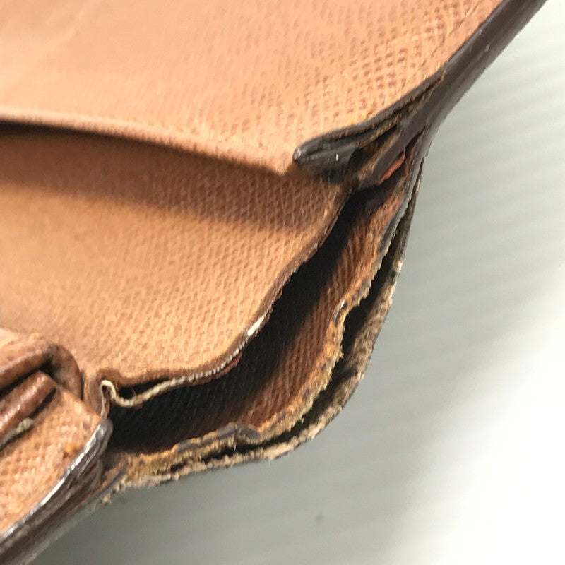 【現状渡し品】【レディース】 LOUIS VUITTON ルイ・ヴィトン モノグラム ポルトトレゾール エテュイ パピエ 03年 フランス製 ショートウォレット 三つ折り財布 179-250513-yy-17-tag カラー：ブラウン 万代Net店
