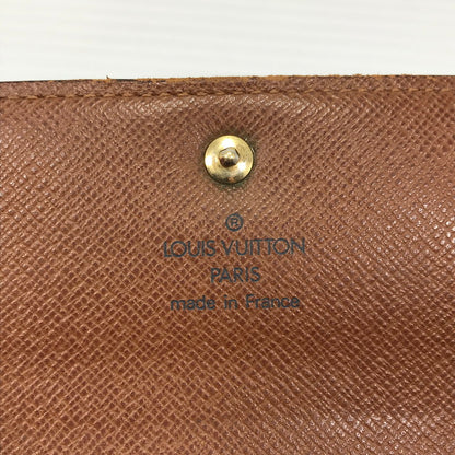 【現状渡し品】【レディース】 LOUIS VUITTON ルイ・ヴィトン モノグラム ポルトトレゾール エテュイ パピエ 03年 フランス製 ショートウォレット 三つ折り財布 179-250513-yy-17-tag カラー：ブラウン 万代Net店