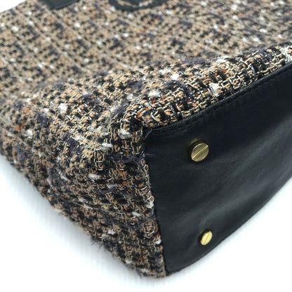 【現状渡し品】【レディース】 Tory Burch トリーバーチ TWEED TOTE BAG ツイード トートバッグ カバン 188-250705-hi-13-tag カラー：マルチカラー 万代Net店